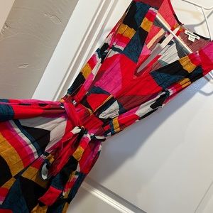 Billabong seeing tricks colorful jumpsuit